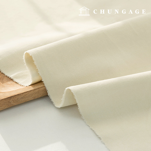 Cotton span Velvet plain fabric Ivory