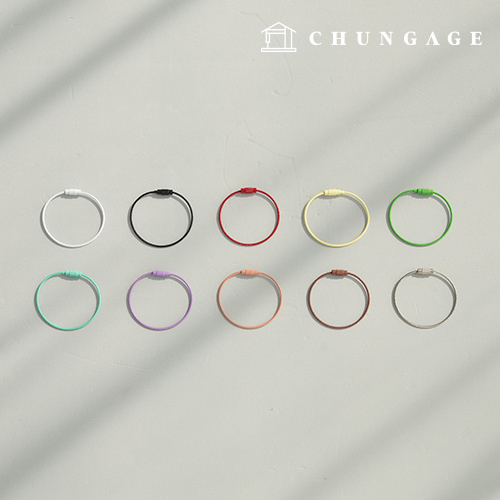 10 types of color wire O-ring wire key ring key ring key ring making