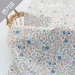 Cotton brushed microfiber fabric in-bloom