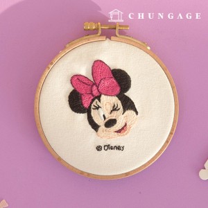 Disney French Embroidery Package DIY Kit Embroidery Set EMAF008 Mini Face