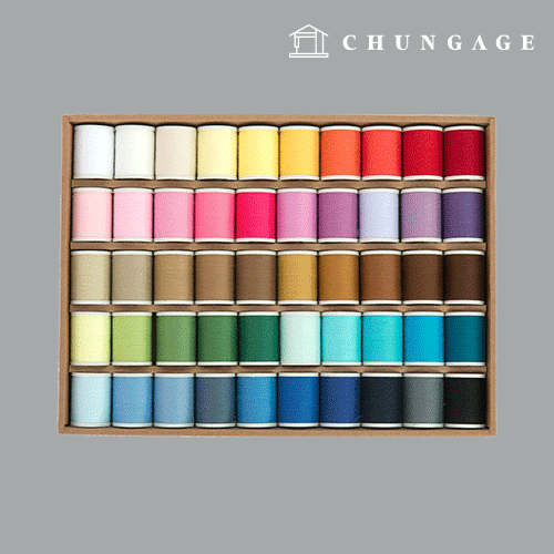 Sewing thread 60 count 3-ply small sewing thread 50 color thread set