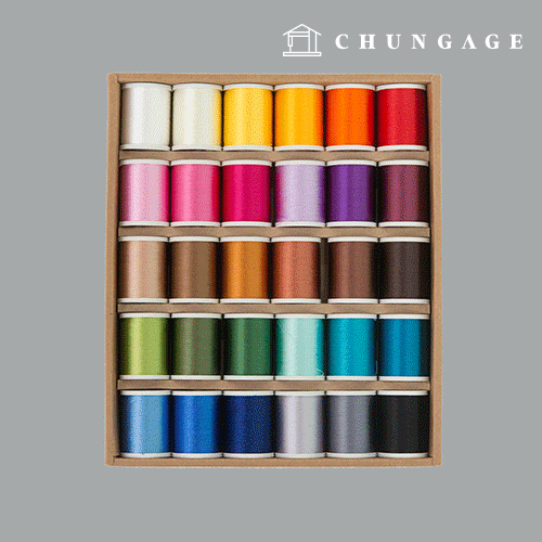 Fine embroidered sewing machine, small size sewing thread, 30 colors and 50 colors, small capacity high-quality rayon embroidery thread set