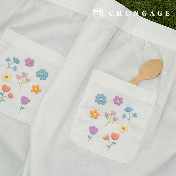 French Embroidery Package DIY Kit Flower Porong Porong Apron CH560207