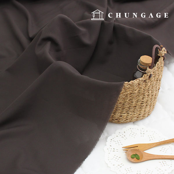 High-thickness Chiffon lightweight fabric Choco brown