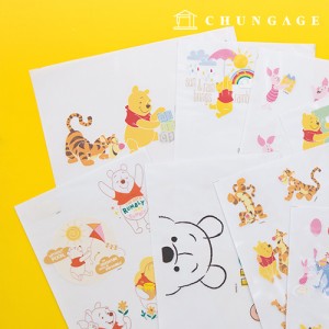 Clothing Transfer Paper Winnie the Food Dreaming Pu Eco Bag Reform Thermal Transfer Film Sticker 11 Types