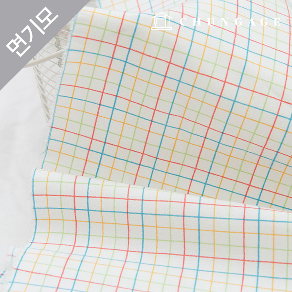 Cotton Raised Fabric Microfiber Check Fabric 20 Thread Doki Doki