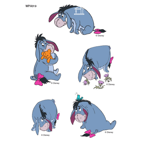Clothing transfer paper lovely Eeyore Reform heat transfer paper heat transfer sticker WPH019