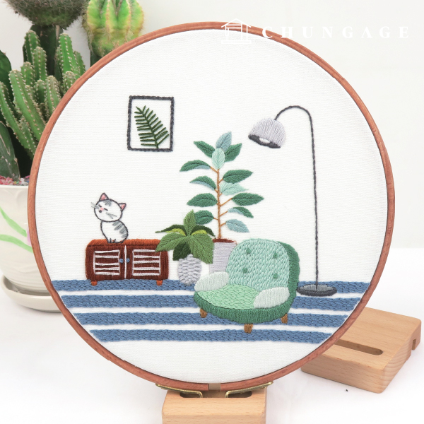 French Embroidery Package DIY Kit Living Room CH511327