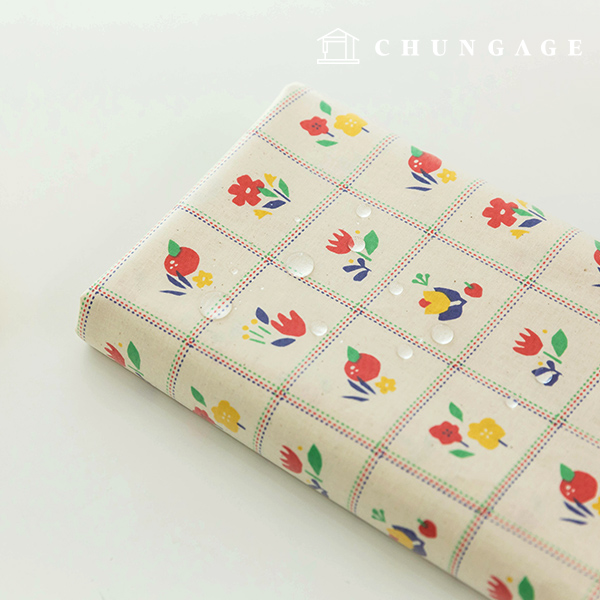 Waterproof Fabric Check Fabric Laminate Vintage Floral Flower Fabric TPU Waterproof Fabric Sophie