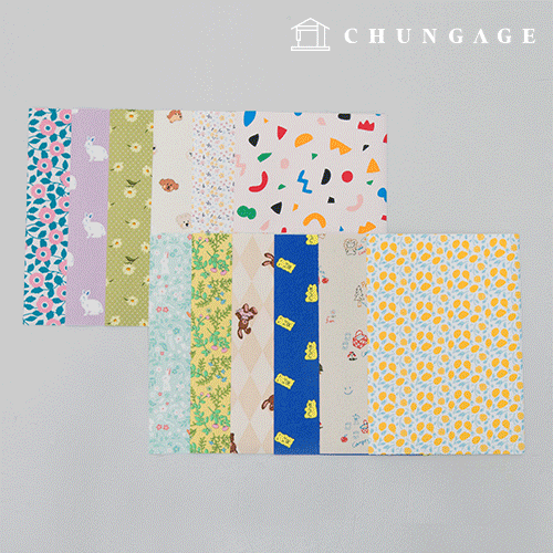 Reform Fabric Sticker Flower Check Animal 32 Kinds Garden Flower