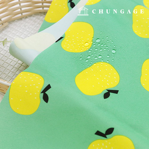 Waterproof poly waterproof fabric bag lining wide mint yum yum Fruit W-061