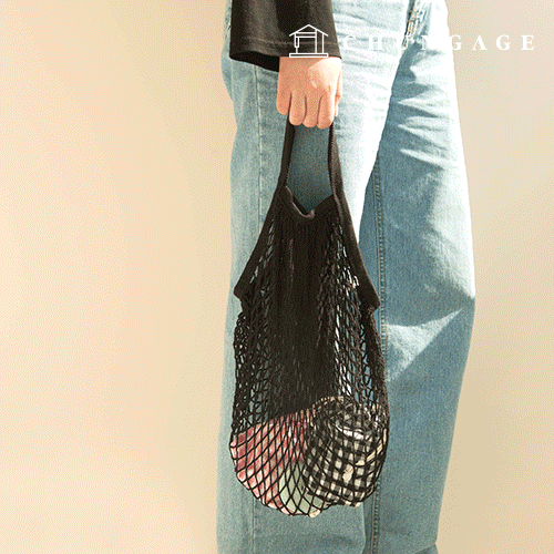 Net Bag Mesh Net Bag Gift Hand Bag Mini Knit Bag