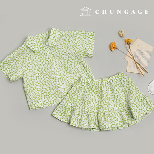 Clothes pattern Children's two-piece A-line skirt set Basic T-shirt two-piece pattern P1545