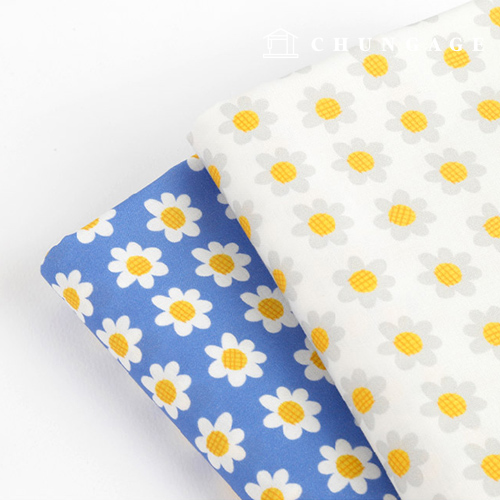 Eco-friendly antibacterial and anti-inflammatory fabric E-DTP 20 counts, light daisy 2 types