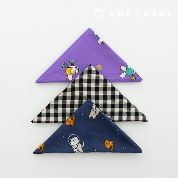 Fabric Package Zoo Team Space Check Cloth Black Purple Sculpture Cloth 3-piece Pack It's Package 102