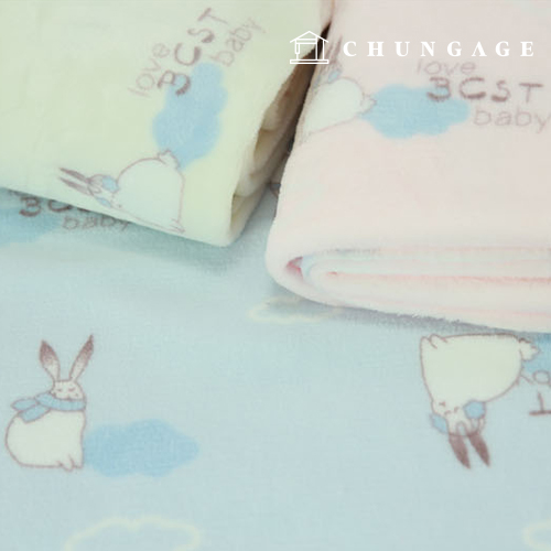 Double-sided microfiber fabric 180cm extra wide rabbit animal fabric winter rabbit 3 types