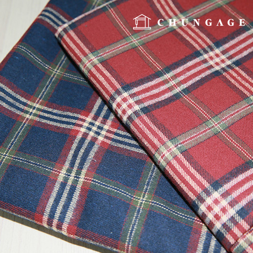 Cotton brushed microfiber fabric Wide Width Check Fabric 21 counts Top quality Nordic style tartan check 2 types