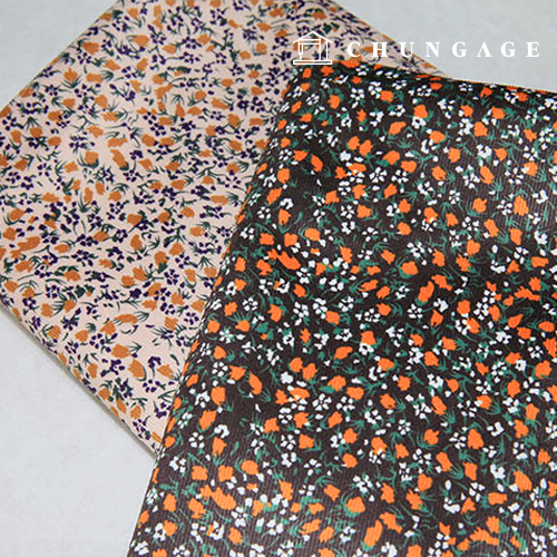 Corduroy Fabric Wide Width Corduroy Fine Golden Floral Pattern Floral Fabric Cariflower 2 Types