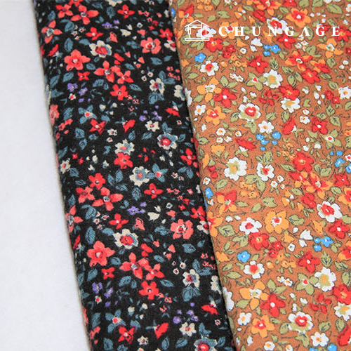 cotton napping microfiber fabric Wide Width floral pattern Flower Fabric 2023 Betty Flower 2 types