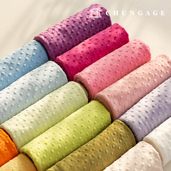 Embo Microfiber Fabric 2mm Winter Plain Fabric Dyna Embo 18 Types