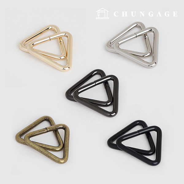 Triangular Ring Bag Accessories Bag Strap Link Basic 25mm 5 Types