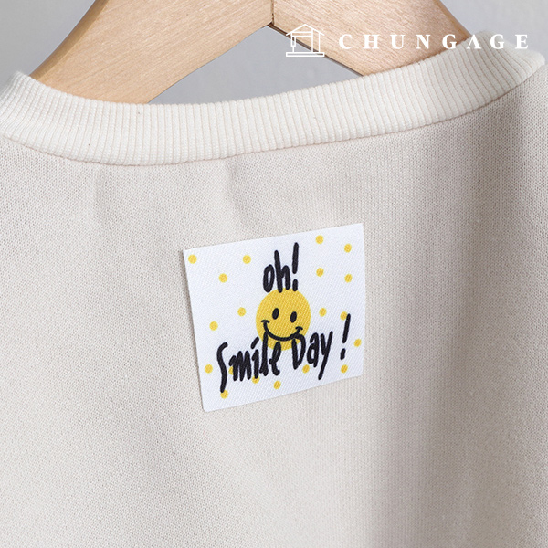 Cotton Label Label Patch Point Label Dot Smile Day