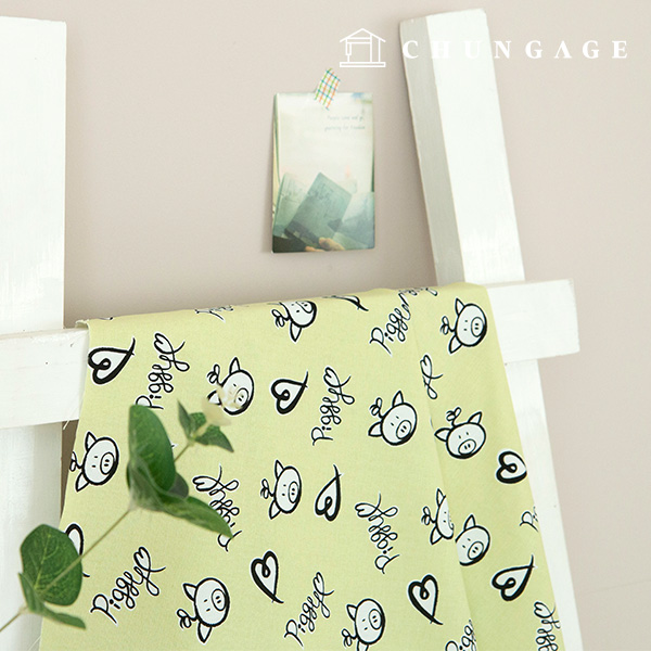 Oxford fabric cotton 20 count Fabric Lovely Piggy