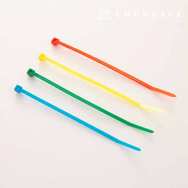 Color Cable Tie Seonjeongri Fixed 10cm Acrylic Charm Keyring Making