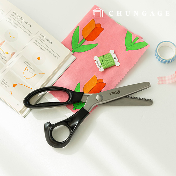 Pinking Scissors Serrated Wave Pinking Peace Foundation Scissors 230mm