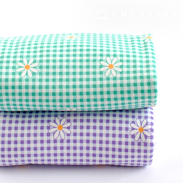 Daimaru Fabric Both Sides 40 Count Wide Width Pampang Daisy 2 Types