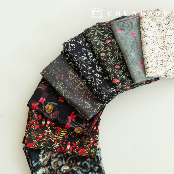 Artificial silk fabric Chiffon Fabric Floral pattern Flower summer fabric 8 kinds of water swells