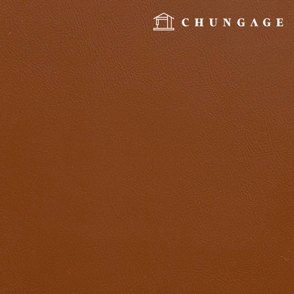 Artificial leather fabric Plain leather material Eco-friendly synthetic leather Waterproof cloth Simple leather Cinnamon Hanma