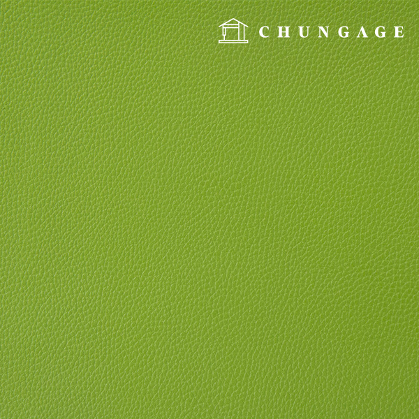 Artificial leather fabric, embossed leather material, eco-friendly synthetic leather, waterproof fabric, off-leather, yellow green, Hanma