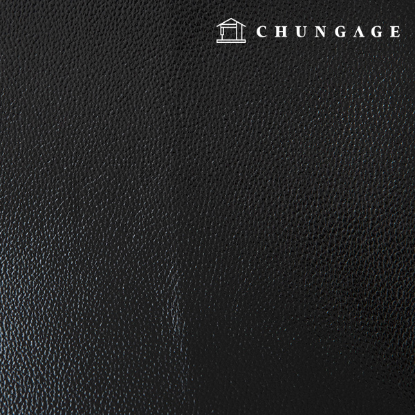 Artificial leather fabric, embossed leather material, eco-friendly synthetic leather, waterproof fabric, off-leather, glossy black, Hanma