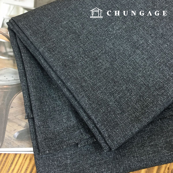 Rayon Fabric Poly Rayon Wide Width Melange Deep Charcoal