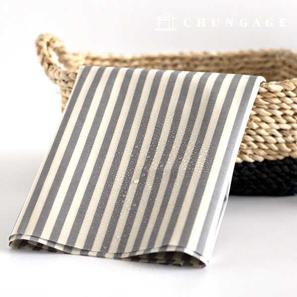 Waterproof Cloth Laminate cotton20 count Waterproof Fabric Simple Line Gray Stripe