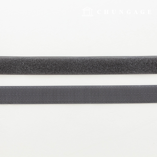 Velcro Slip 25mm Sewing Velcro Tape 1yard Double Sided Set Dark Gray
