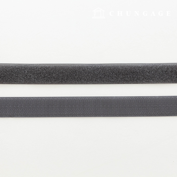 Velcro Slip 25mm Sewing Velcro Tape 1yard Double Sided Set Dark Gray