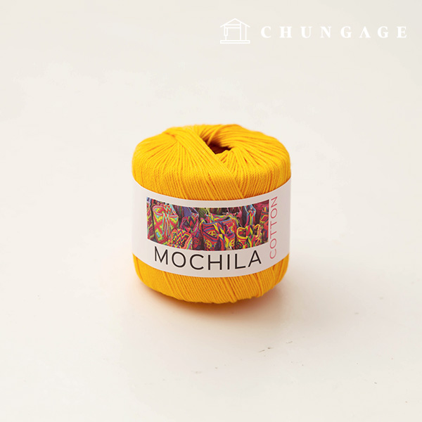 Mochila yarn, cotton yarn, crochet yarn, yarn, marigold 004