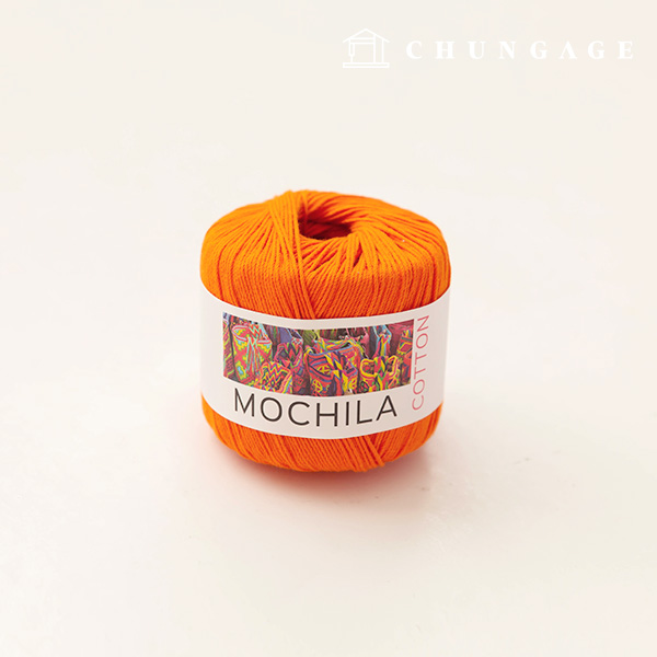 Mochila Yarn Cotton Cotton Yarn Crochet Yarn Yarn Orange 005