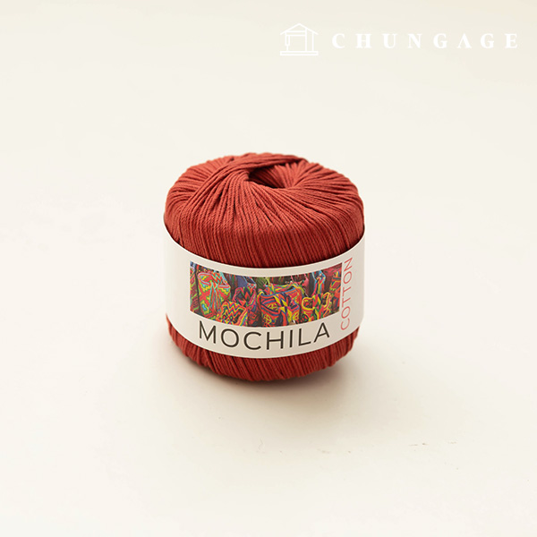 Mochila Yarn Cotton Cotton Yarn Crochet Yarn Yarn Mahogany 007