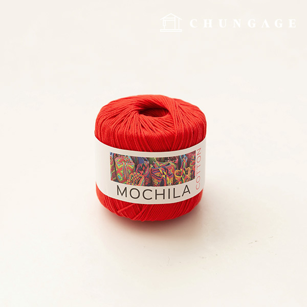 Mochila Yarn Cotton Cotton Yarn Crochet Yarn Yarn Red 008