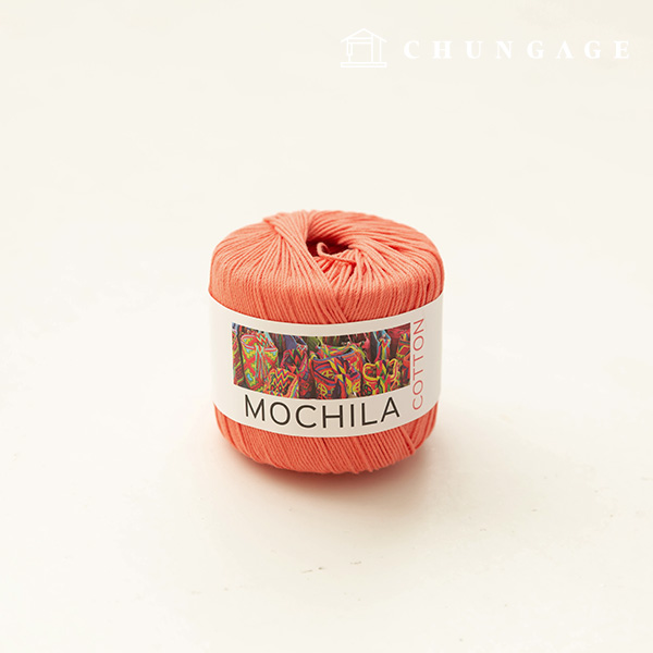 Mochila yarn, cotton yarn, crochet yarn, yarn, salmon pink 011