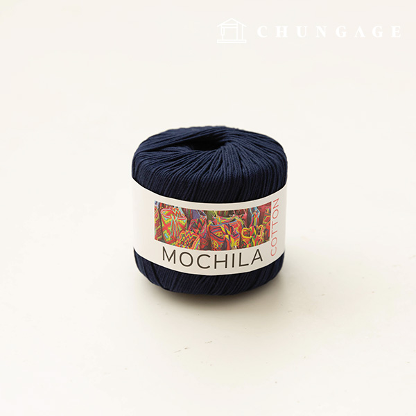 Mochila Yarn Cotton Cotton Yarn Crochet Yarn Yarn Navy 016