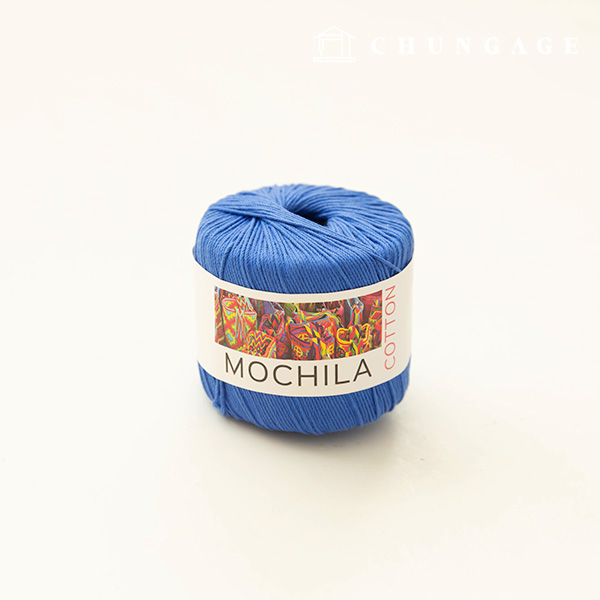 Mochila yarn, cotton yarn, crochet yarn, yarn, oriental blue 020