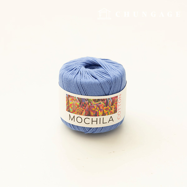 Mochila yarn, cotton yarn, crochet yarn, yarn, cornflower blue 021