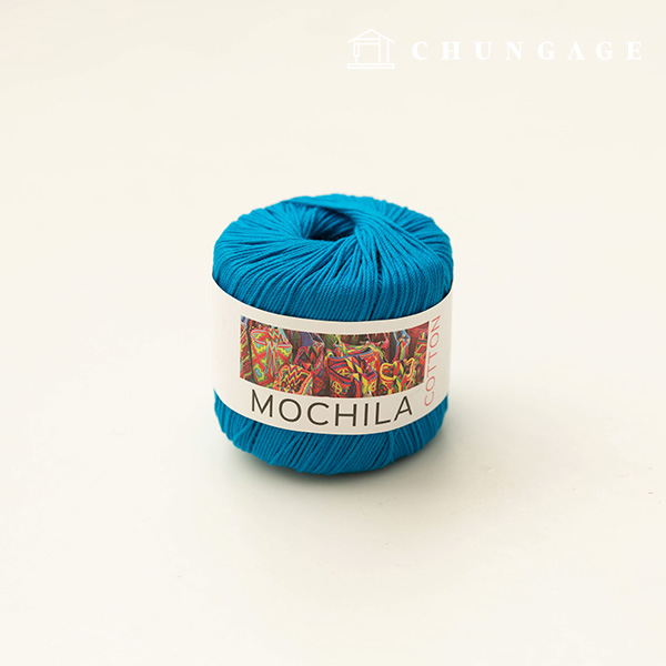 Mochila yarn, cotton yarn, crochet yarn, yarn, Turkish blue 023