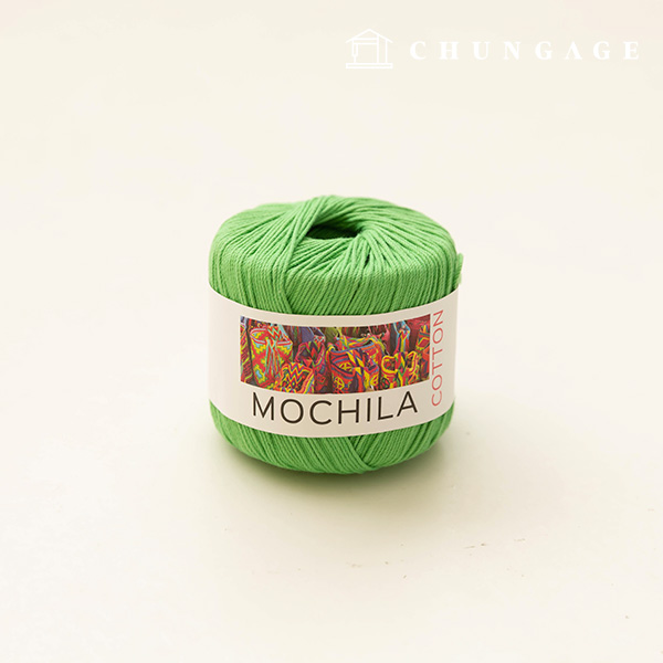 Mochila yarn, cotton yarn, crochet yarn, yarn, mint green 027