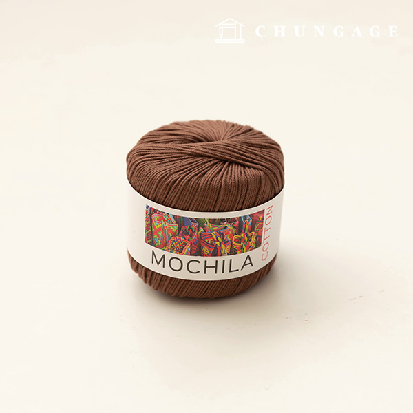 Mochila Yarn Cotton Cotton Yarn Crochet Yarn Yarn Coffee 035