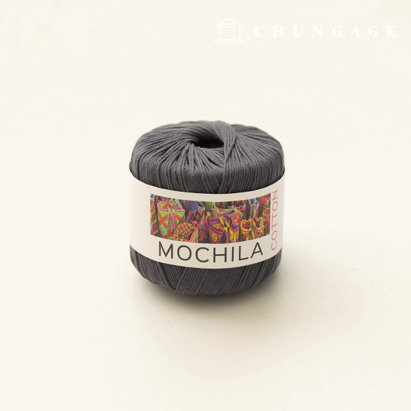 Mochila Yarn Cotton Cotton Yarn Crochet Yarn Yarn Charcoal 038